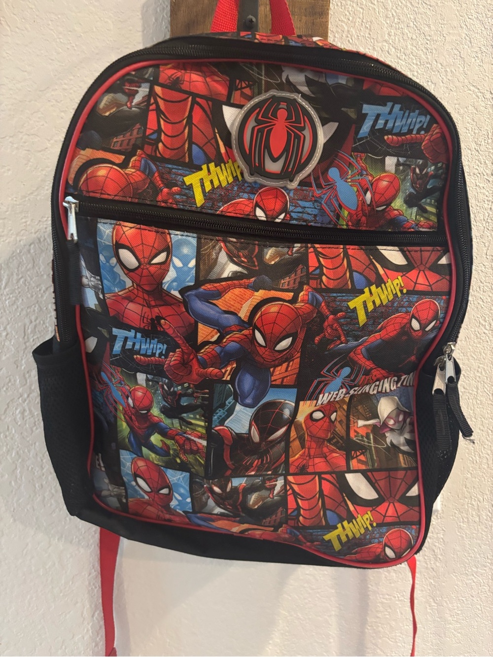 Kids Spider-Man Themed Red Backpack